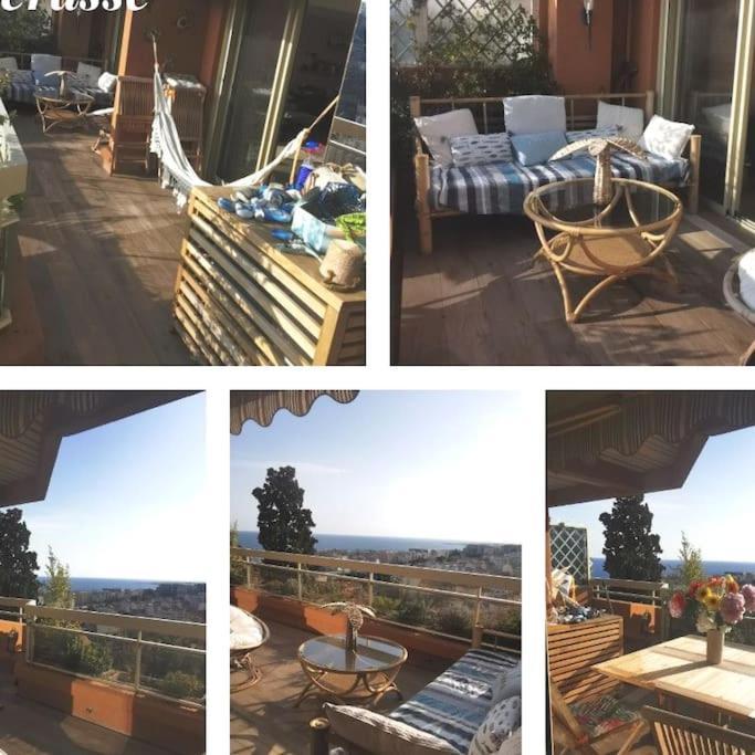 Appartement Nice Centre Vue Mer Avec Piscine Pour Famille, Couple D'Amis Pas De Groupes De Jeunes Autorises Eksteriør billede